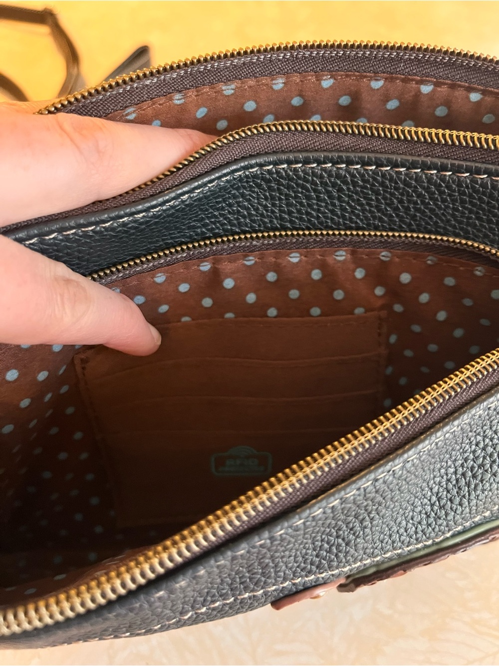 CHALA RFID Protected Vegan Leather Deluxe Crossbody Bag with Adjustable Straps - Picture 10 of 10